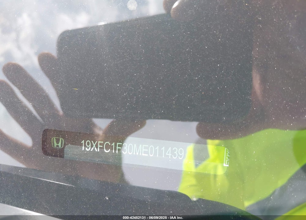 2021 HONDA CIVIC VIN: 19XFC1F30ME011439