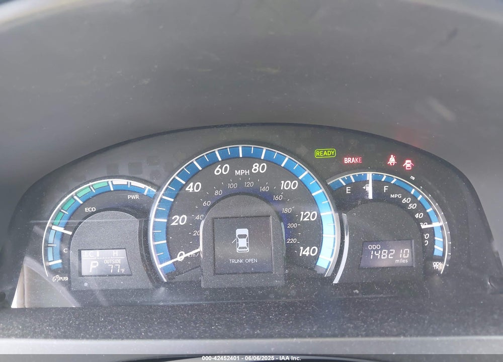 2012 TOYOTA CAMRY HYBRID LE VIN: 4T1BD1FK5CU049781