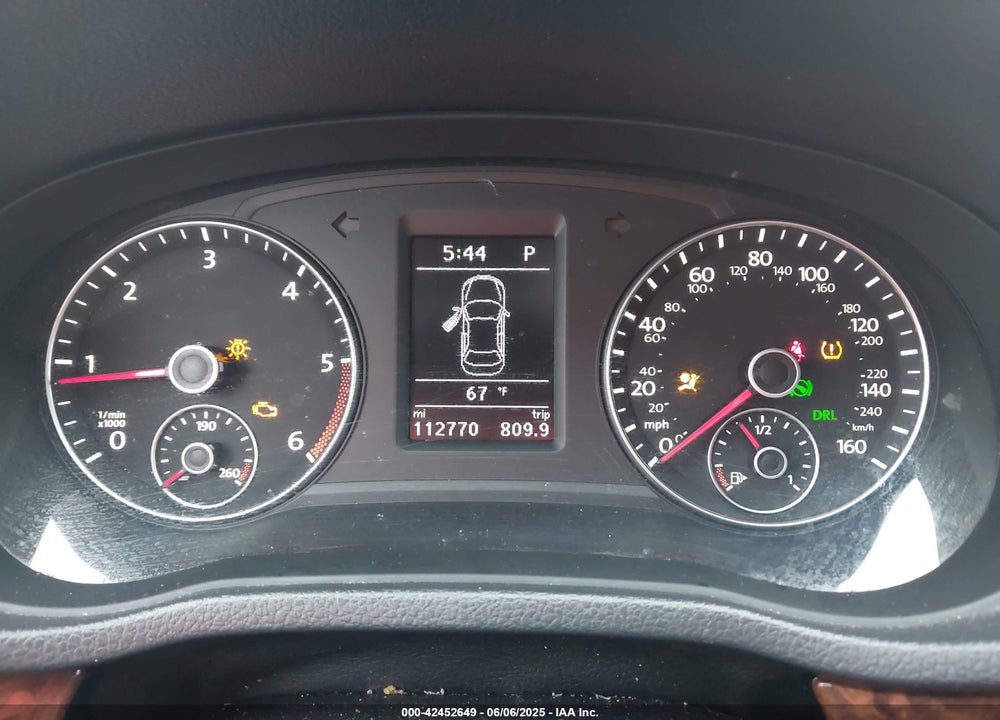 2013 VOLKSWAGEN PASSAT VIN: 1VWCN7A36DC005446
