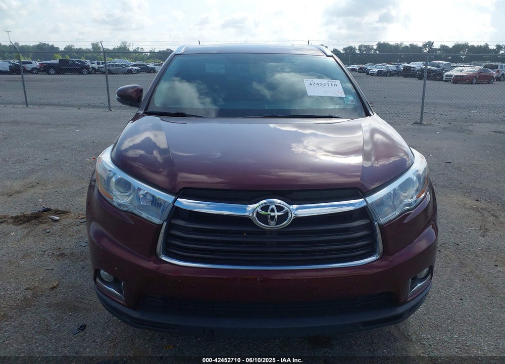 2016 TOYOTA HIGHLANDER LIMITED V6 VIN: 5TDYKRFH0GS138451