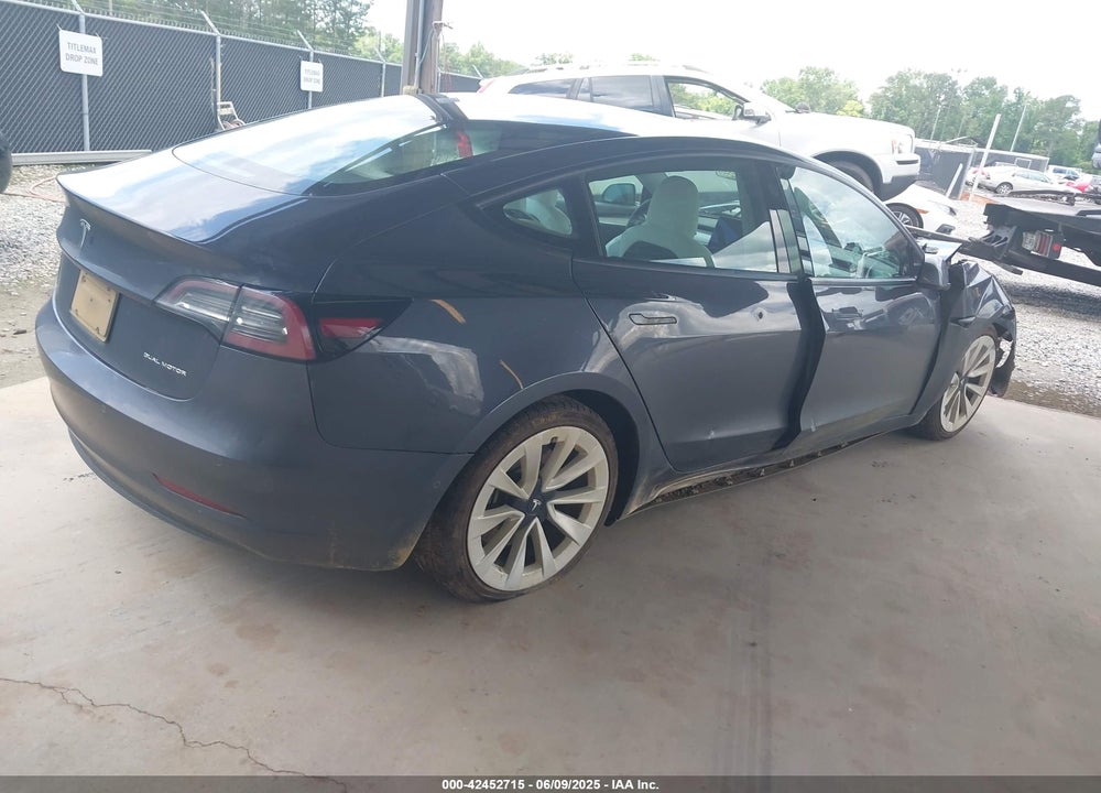 2021 TESLA MODEL 3 LONG RANGE DUAL MOTOR ALL-WHEEL DRIVE VIN: 5YJ3E1EB8MF980681
