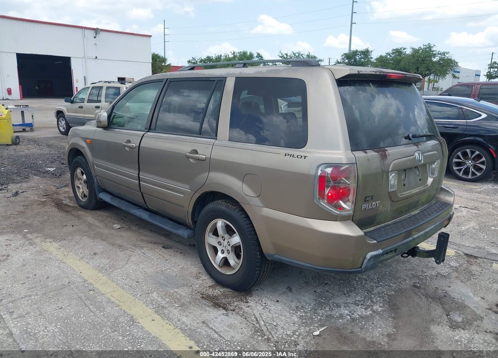 2008 HONDA PILOT EX-L VIN: 5FNYF28638B003543