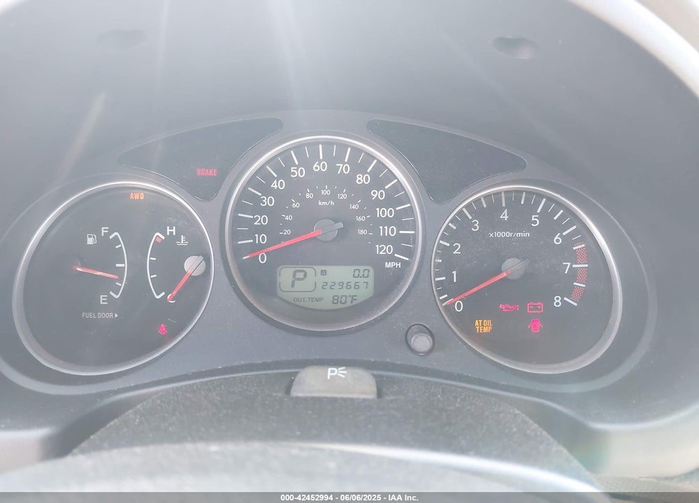 2006 SUBARU FORESTER 2.5X VIN: JF1SG65676H722005