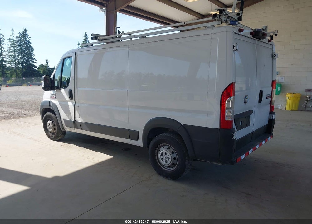 2019 RAM PROMASTER 1500 LOW ROOF 136 WB VIN: 3C6TRVAG7KE511945