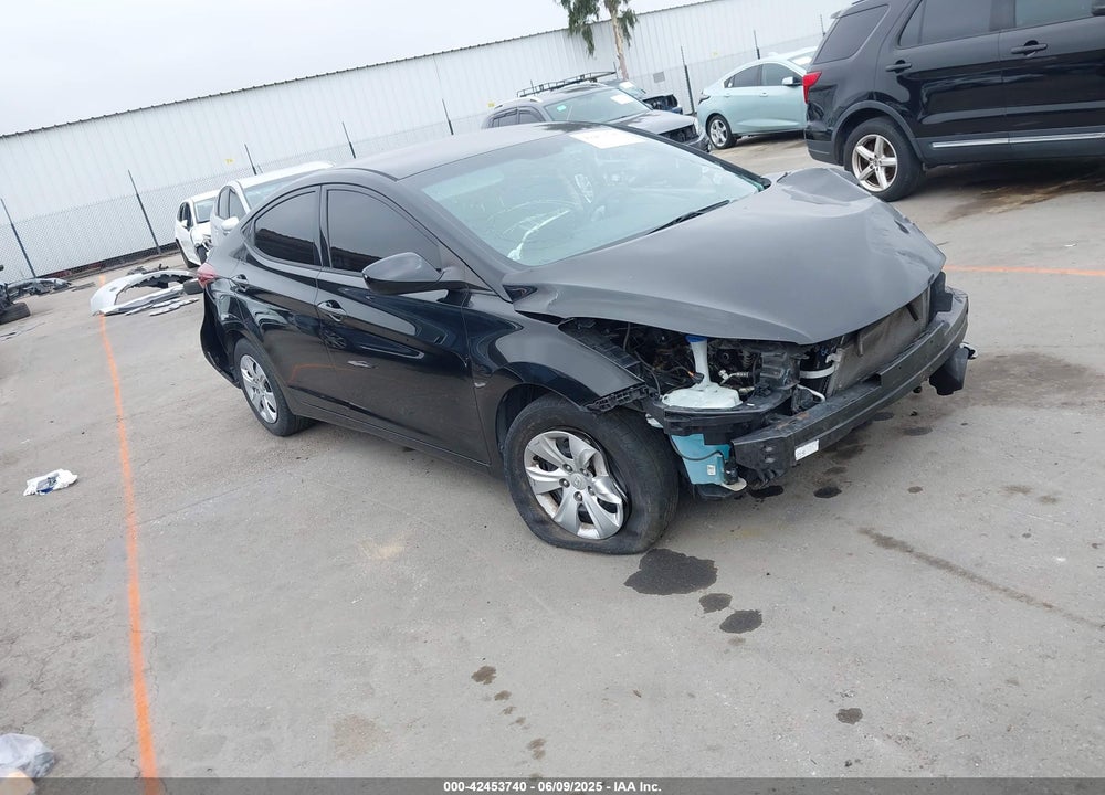 2016 HYUNDAI ELANTRA SE VIN: 5NPDH4AE0GH749471