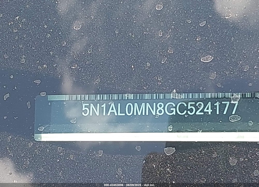 2016 INFINITI QX60 VIN: 5N1AL0MN8GC524177