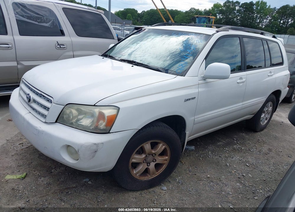 2002 TOYOTA HIGHLANDER LIMITED V6 VIN: JTEGF21A620068141