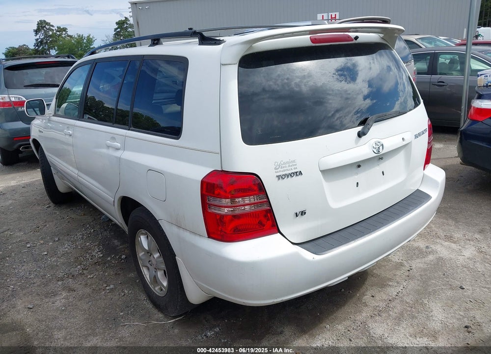 2002 TOYOTA HIGHLANDER LIMITED V6 VIN: JTEGF21A620068141