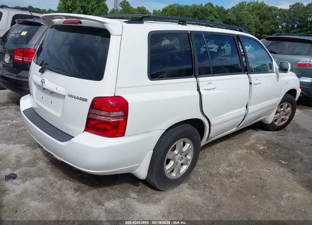 2002 TOYOTA HIGHLANDER LIMITED V6 VIN: JTEGF21A620068141