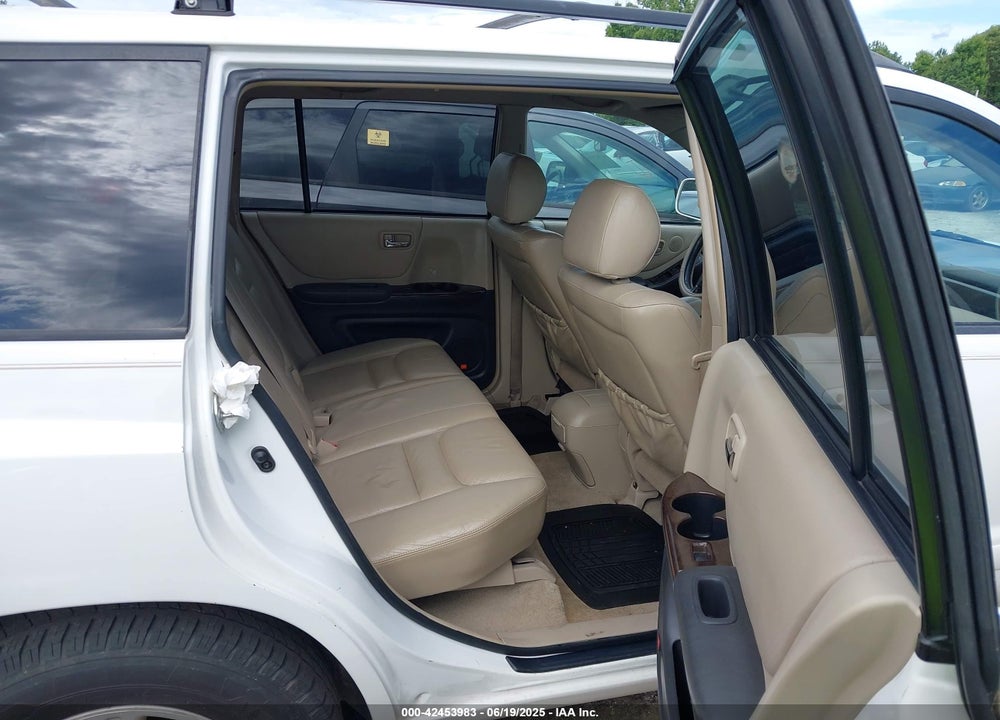 2002 TOYOTA HIGHLANDER LIMITED V6 VIN: JTEGF21A620068141