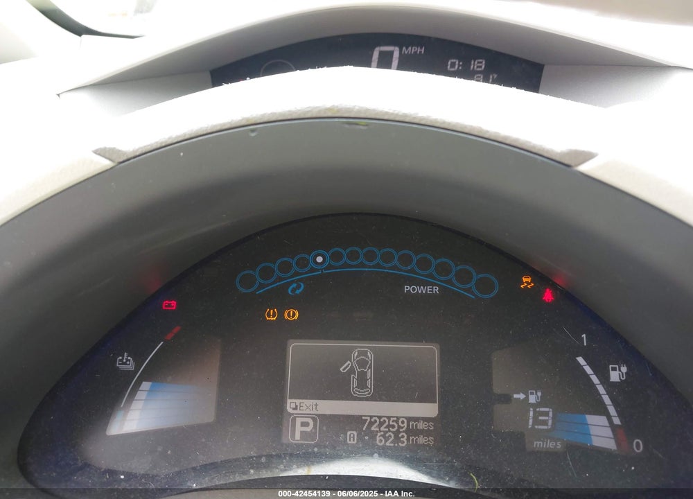 2011 NISSAN LEAF SL VIN: JN1AZ0CPXBT005973