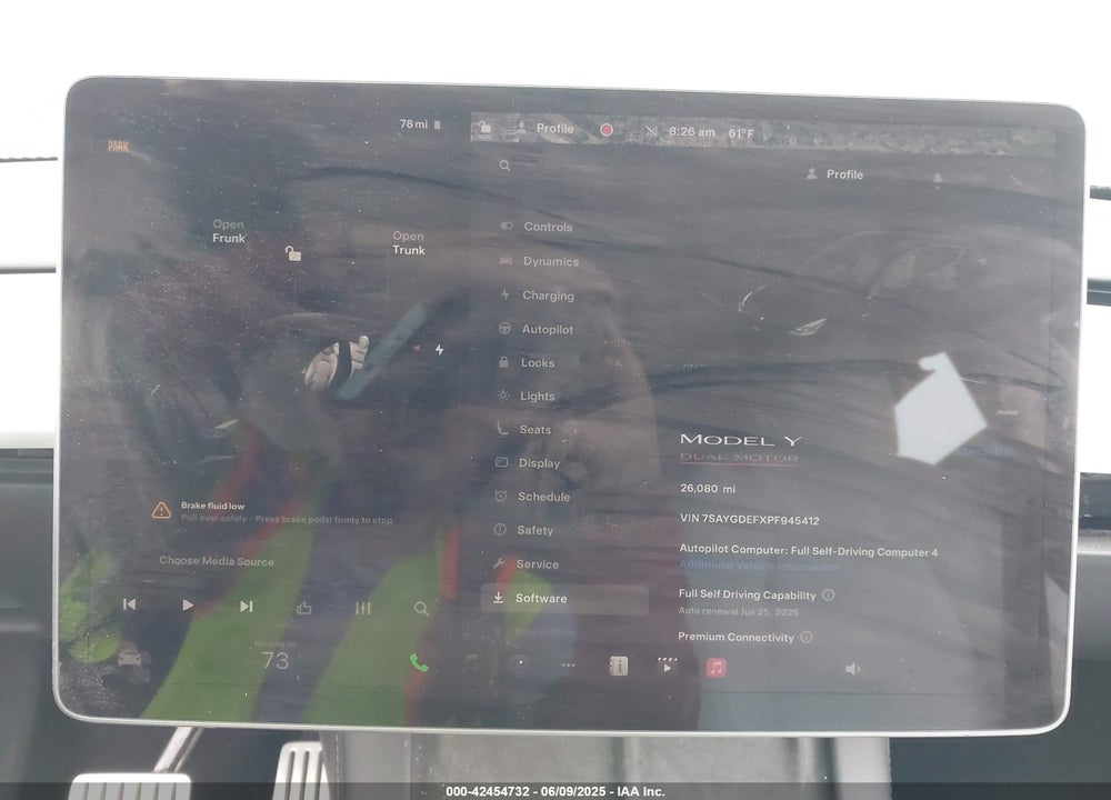 2023 TESLA MODEL Y VIN: 7SAYGDEFXPF945412