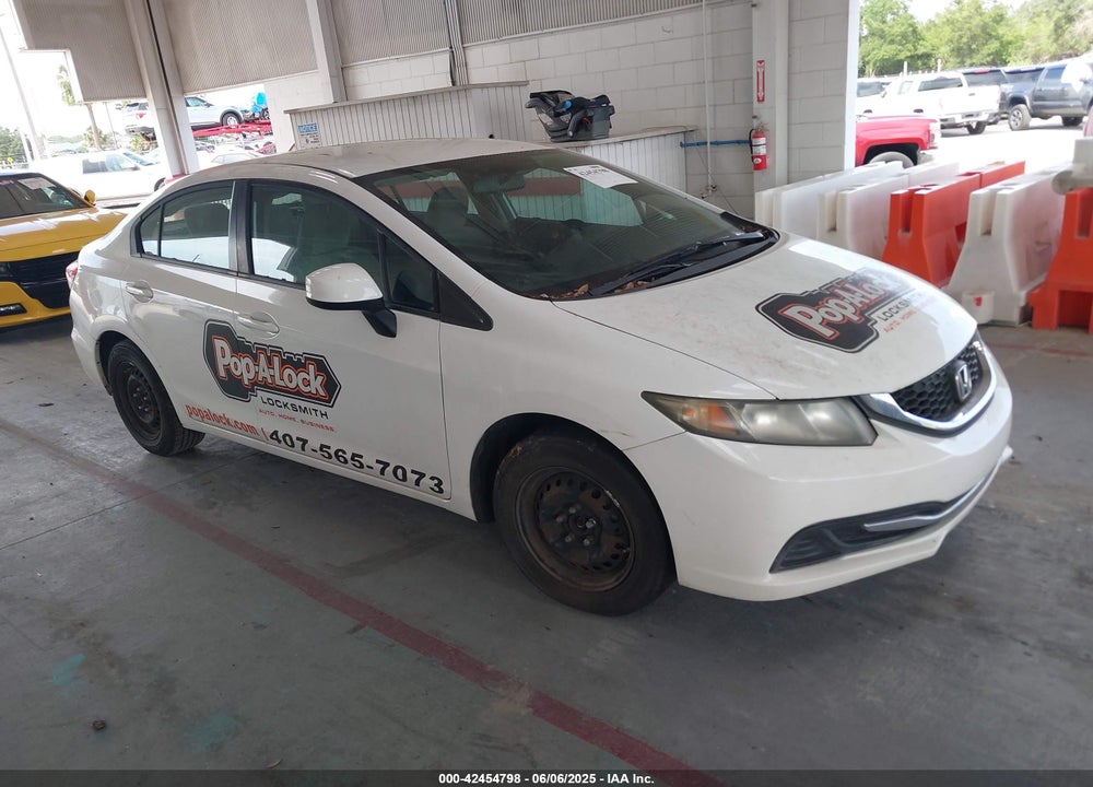2013 HONDA CIVIC LX VIN: 19XFB2F53DE069765