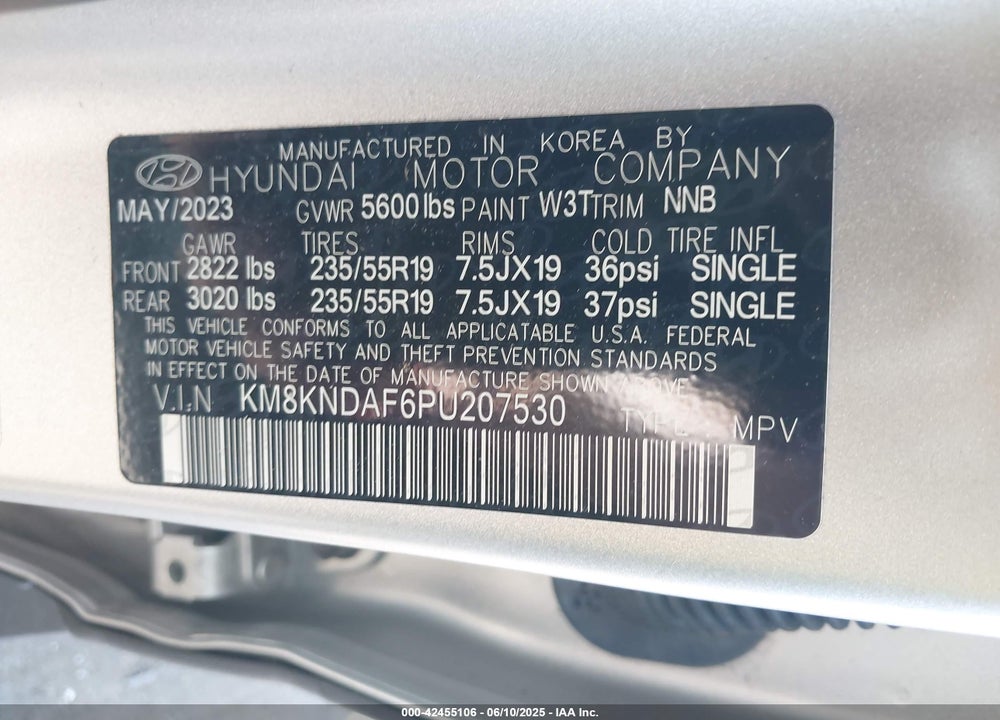 2023 HYUNDAI IONIQ 5 VIN: KM8KNDAF6PU207530
