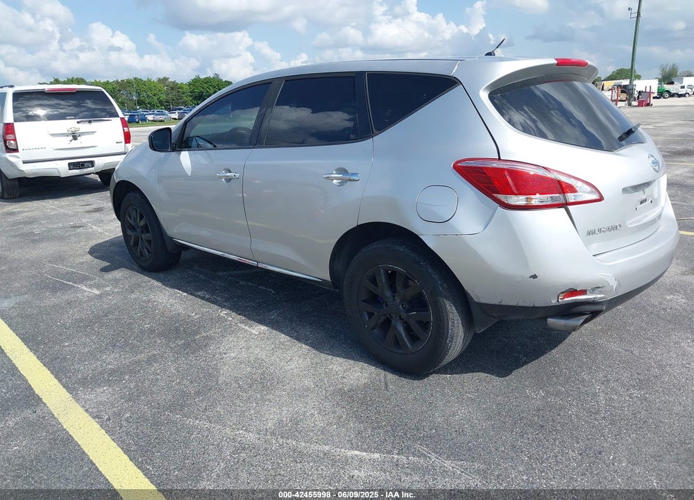 2011 NISSAN MURANO S VIN: JN8AZ1MUXBW067075