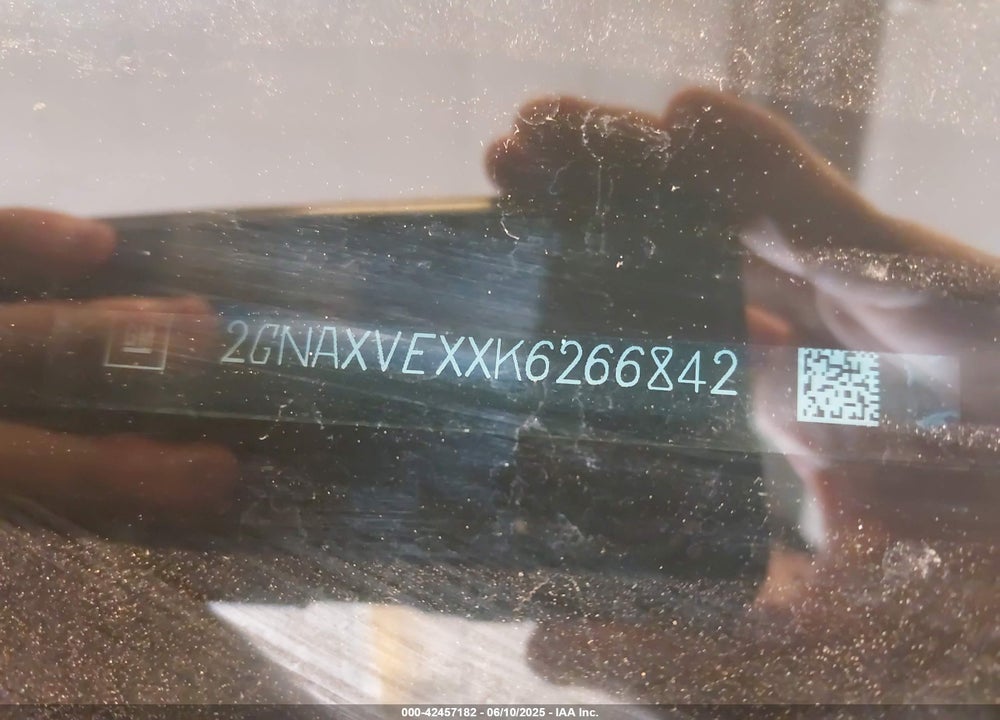 2019 CHEVROLET EQUINOX VIN: 2GNAXVEXXK6266842