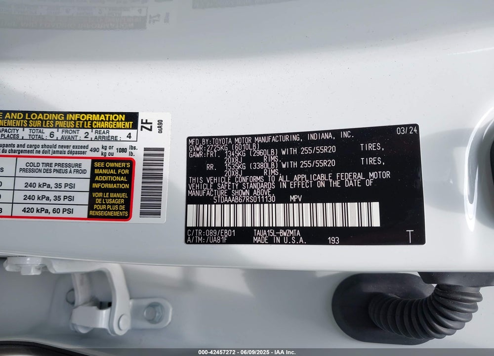 2024 LEXUS TX 350 VIN: 5TDAAAB67RS011130