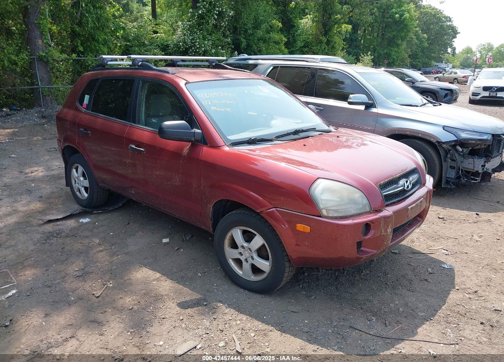 2007 HYUNDAI TUCSON GLS VIN: KM8JM12B47U561135