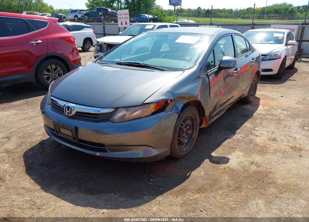 2012 HONDA CIVIC VIN: 2HGFB2F58CH317612