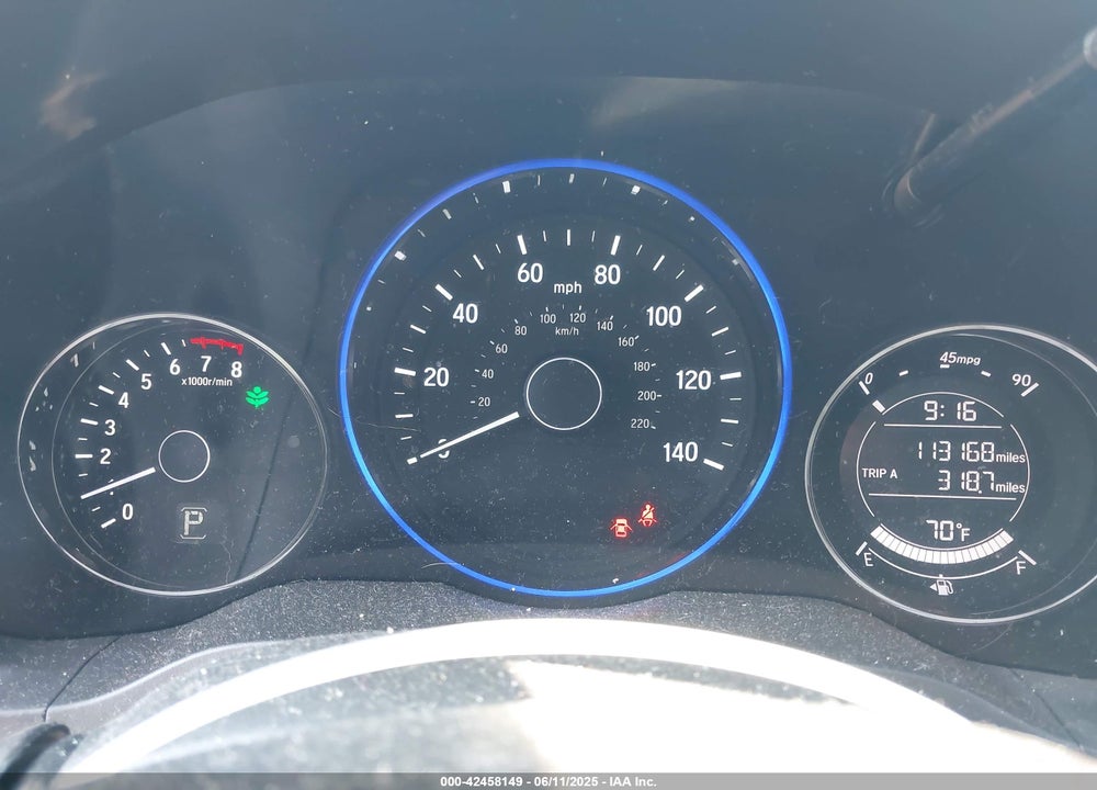 2016 HONDA HR-V EX-L VIN: 3CZRU6H79GM729289