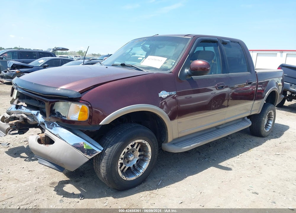 2002 FORD F-150 LARIAT/XLT VIN: 1FTRW08L92KD31154