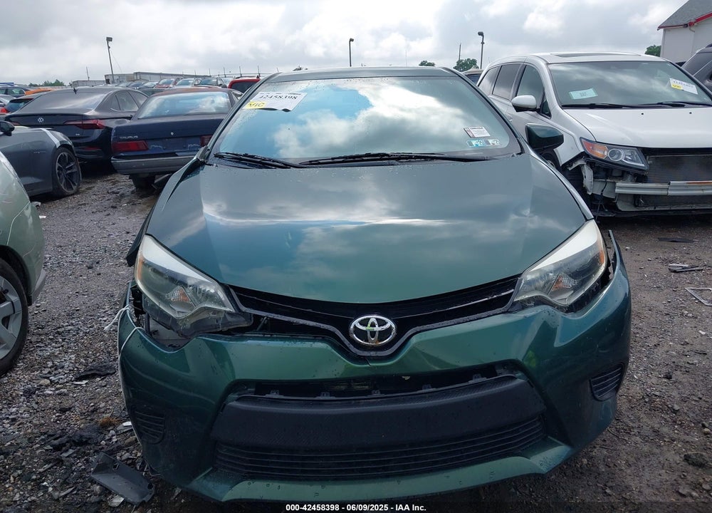 2015 TOYOTA COROLLA LE VIN: 2T1BURHE2FC271089