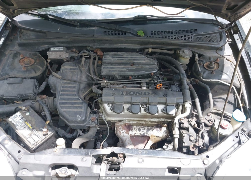 2001 HONDA CIVIC LX VIN: 1HGEM22521L075735