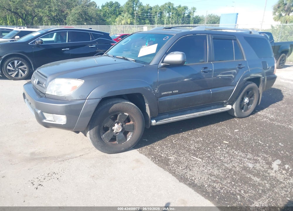 2003 TOYOTA 4RUNNER LIMITED V8 VIN: JTEBT17R130024575
