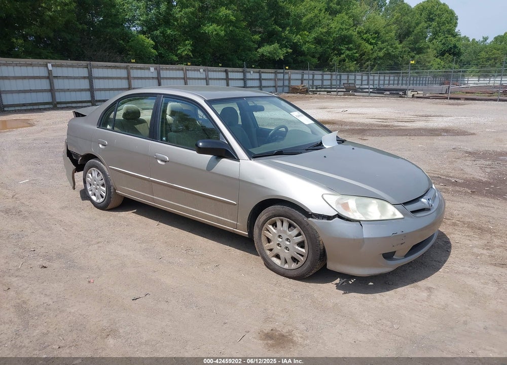 2005 HONDA CIVIC LX VIN: 2HGES16595H517486