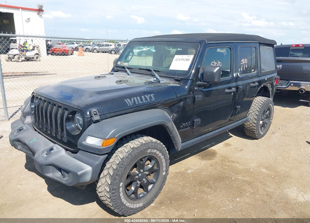 2020 JEEP WRANGLER UNLIMITED WILLYS 4X4 VIN: 1C4HJXDN0LW237409