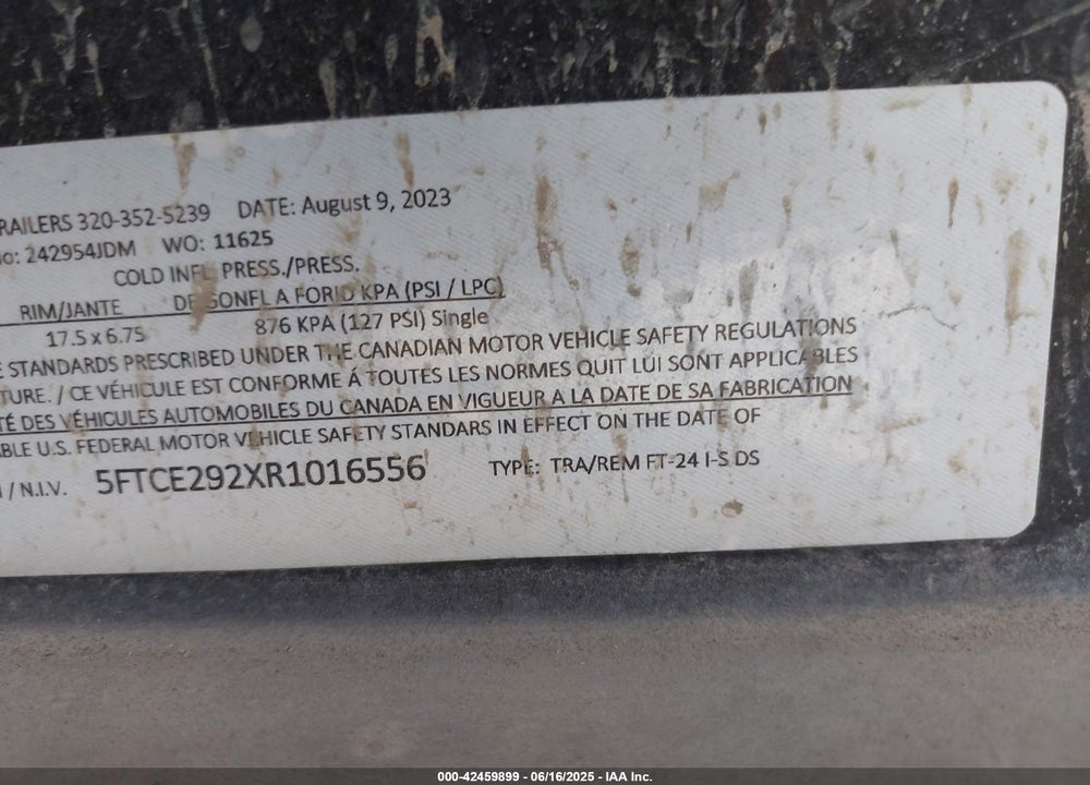 2024 FELLING TRAILERS --- VIN: 5FTCE292XR1016556