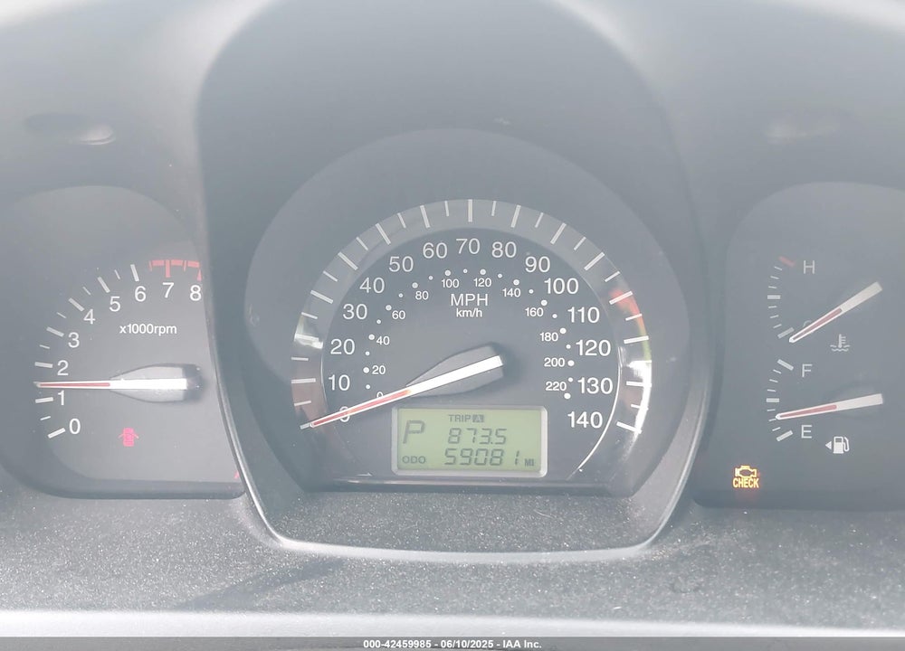 2008 KIA SPECTRA VIN: KNAFE122785551117