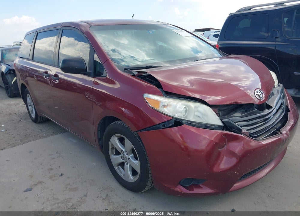 2017 TOYOTA SIENNA L 7 PASSENGER VIN: 5TDZZ3DC2HS857545