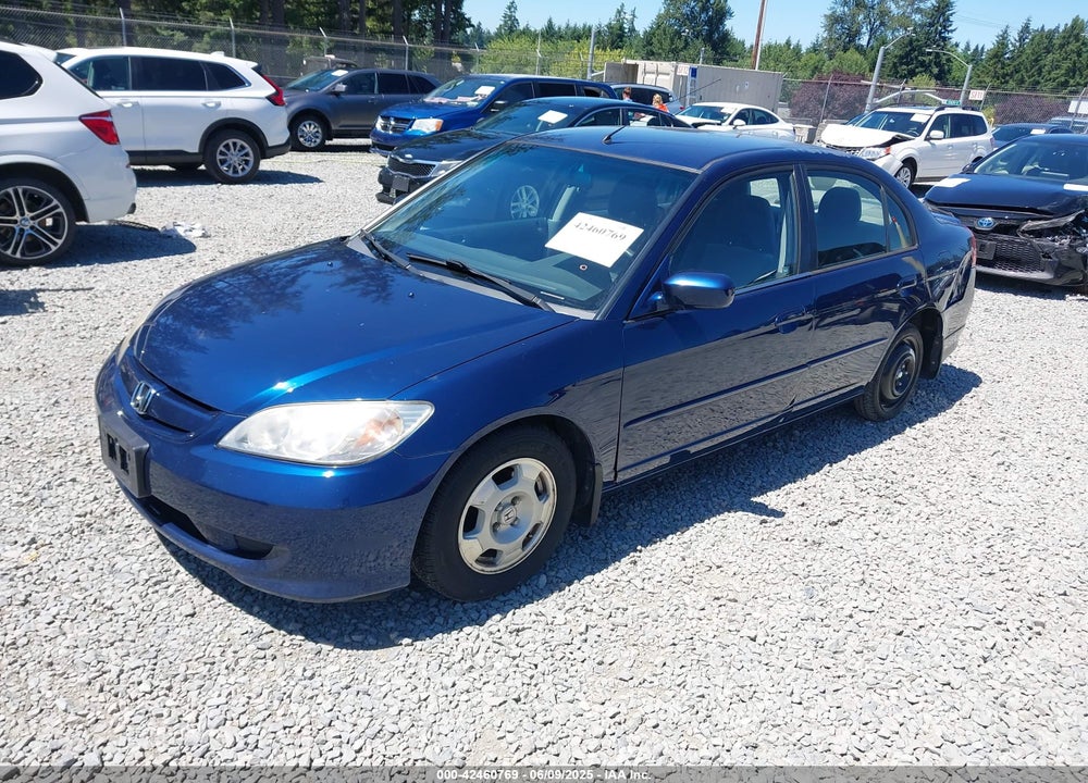 2005 HONDA CIVIC HYBRID VIN: JHMES96625S026707