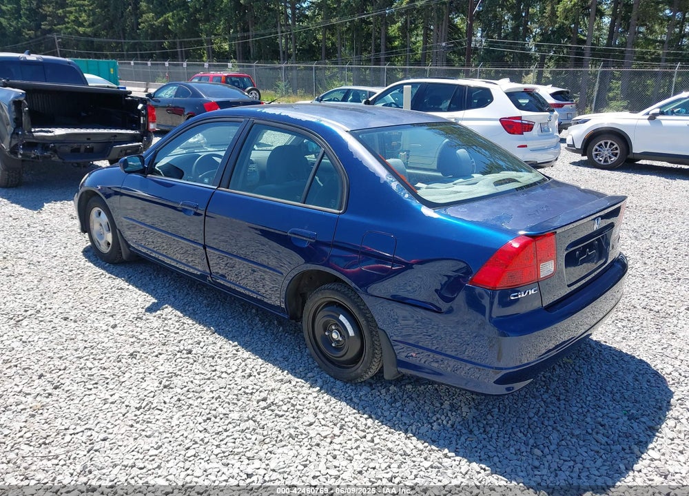 2005 HONDA CIVIC HYBRID VIN: JHMES96625S026707