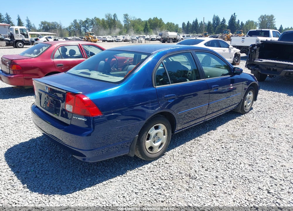 2005 HONDA CIVIC HYBRID VIN: JHMES96625S026707