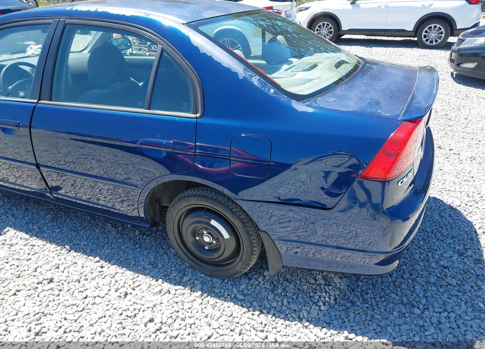 2005 HONDA CIVIC HYBRID VIN: JHMES96625S026707