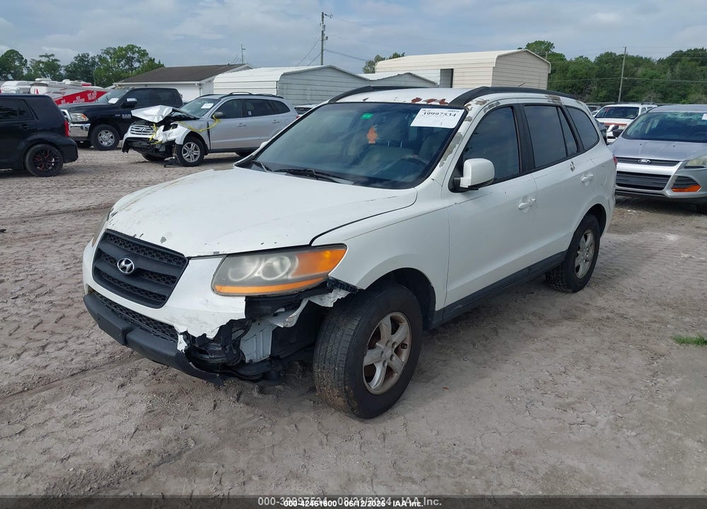 2008 HYUNDAI SANTA FE GLS VIN: 5NMSG13D78H209594