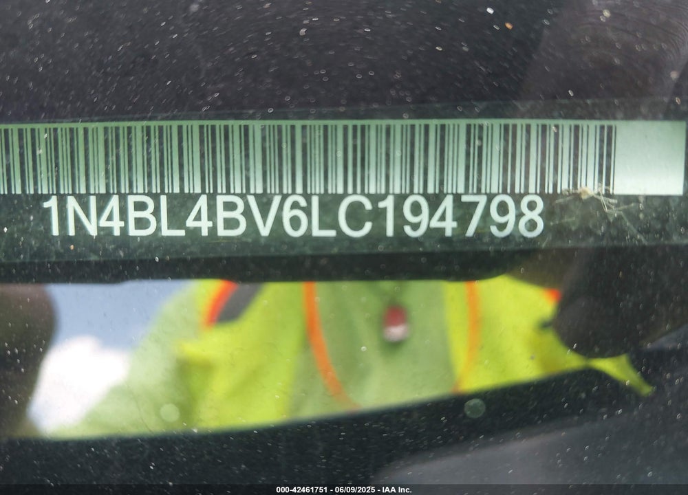 2020 NISSAN ALTIMA VIN: 1N4BL4BV6LC194798