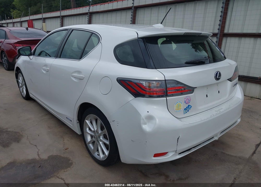2012 LEXUS CT 200H PREMIUM VIN: JTHKD5BH9C2094593