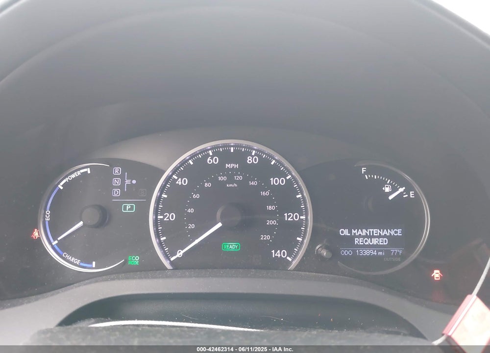 2012 LEXUS CT 200H PREMIUM VIN: JTHKD5BH9C2094593