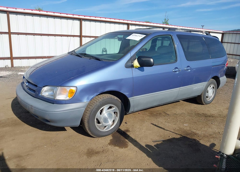 2000 TOYOTA SIENNA VIN: 4T3ZF13C2YU183815