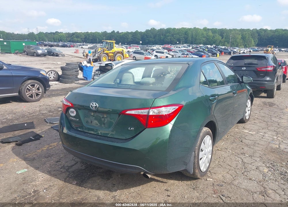2016 TOYOTA COROLLA LE VIN: 2T1BURHE5GC575454