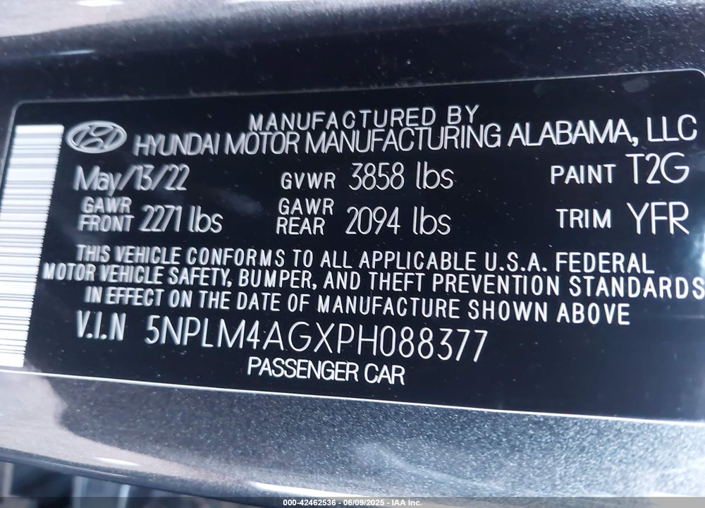 2023 HYUNDAI ELANTRA VIN: 5NPLM4AGXPH088377