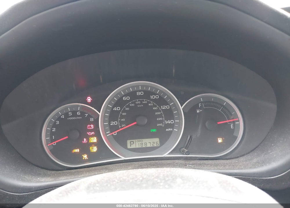 2009 SUBARU IMPREZA VIN: JF1GH60669H826919
