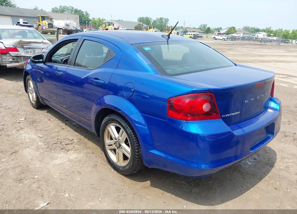 2012 DODGE AVENGER SXT VIN: 1C3CDZCB3CN227794