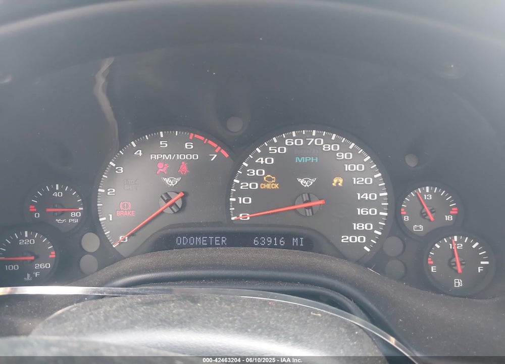 1998 CHEVROLET CORVETTE VIN: 1G1YY22G9W5123561