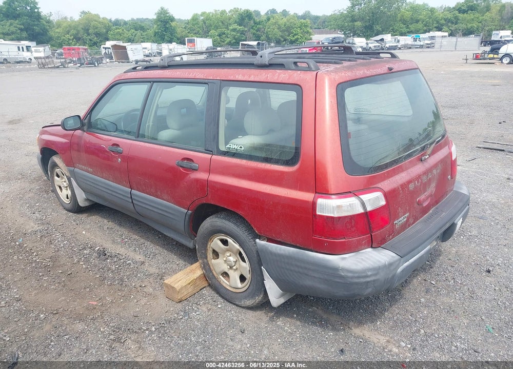 2001 SUBARU FORESTER L VIN: JF1SF635X1H736146
