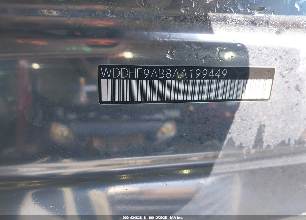 2010 MERCEDES-BENZ E 550 4MATIC VIN: WDDHF9AB8AA199449