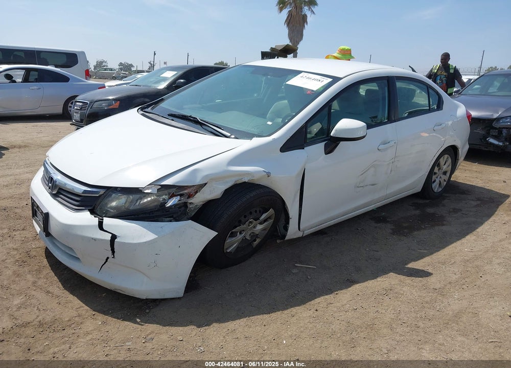 2012 HONDA CIVIC VIN: 2HGFB2F51CH568519